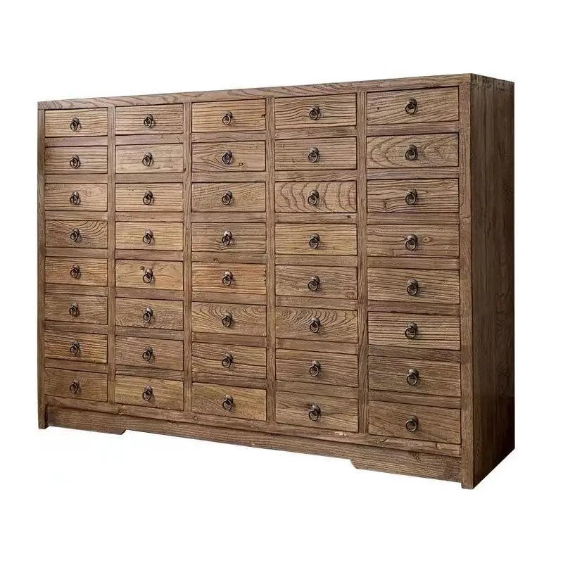 

Household cabinet, pharmacy traditional Chinese medicine chest cabinet, old elm traditional Chinese medicine cabinet