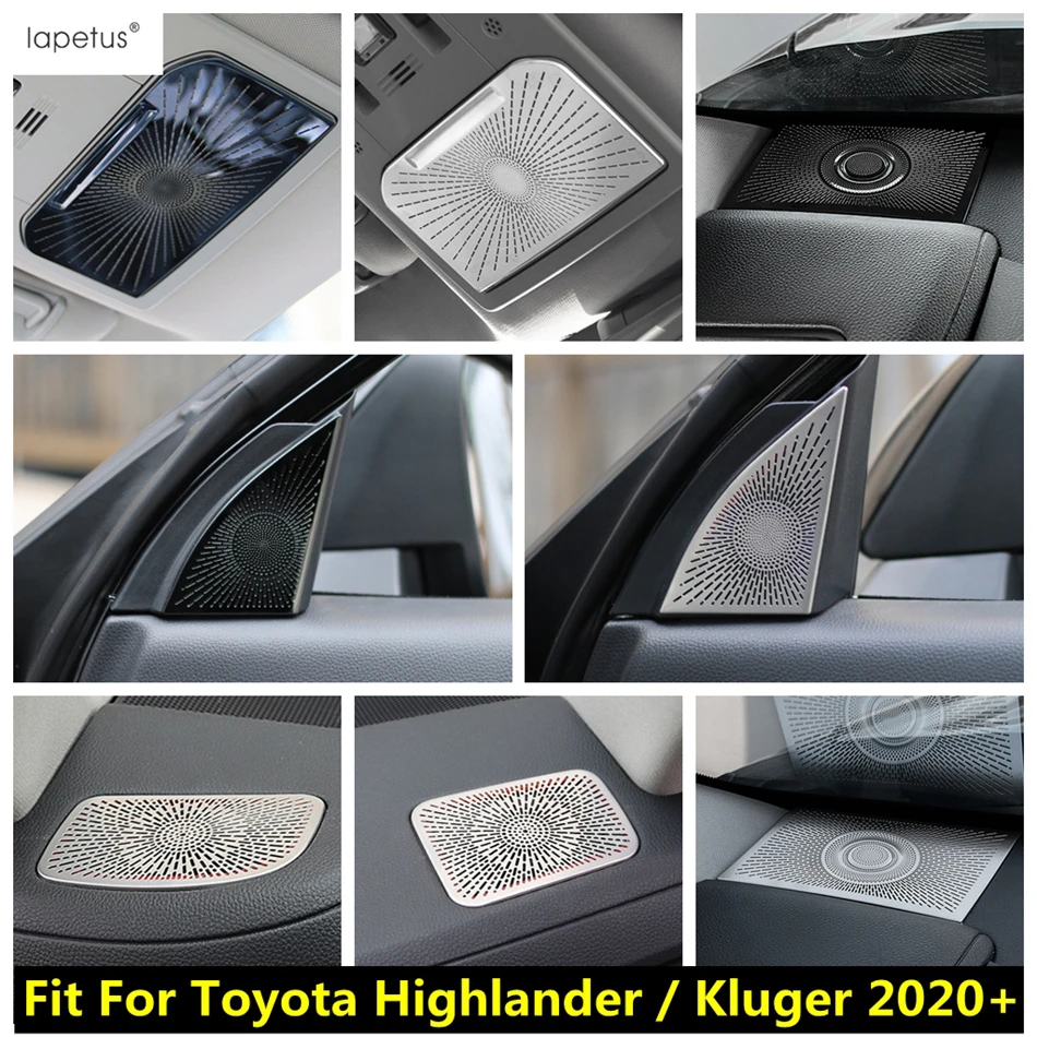 

Reading Light Lamp Side Air Panel Pillar A Speaker Loudspeaker Sound Frame Cover Trim For Toyota Highlander / Kluger 2020 - 2024