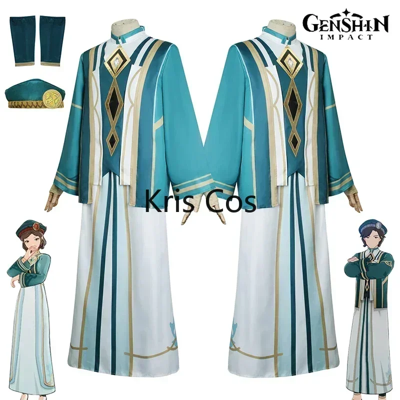 

FC6Akademiya Cosplay Costume Uniform Game Genshin Impact The Akademiya Cosplay Clothes Hat Sumeru Library Chinese Style Cos@FC8！