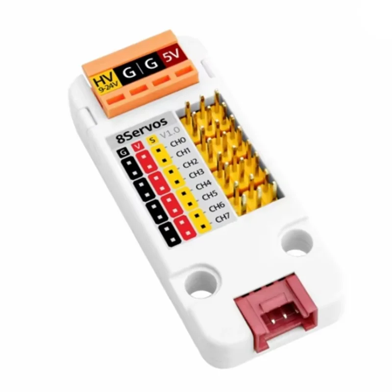 ABJF-For M5stack 8-Channel Servo Driver Unit STM32F030 Controller High-Precision Robotics Control For Multiple Servos