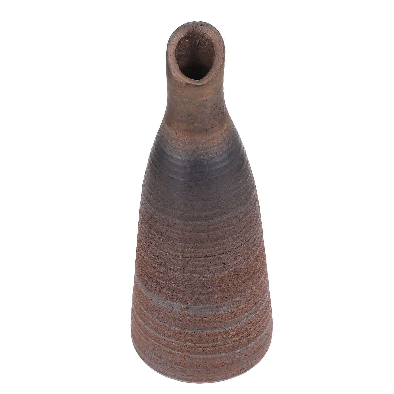 

Japanese Vintage Crude Pottery Flower Vase Creative Desktop Ornament Floral Arrangement Decor Flower Arrangement Container