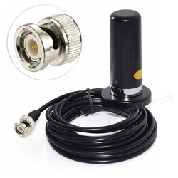 Dual Band VHF UHF Mobile Radio Antenna with BNC Male Connector Magnetic Base Mount for Vehicle Car Mobile Radio