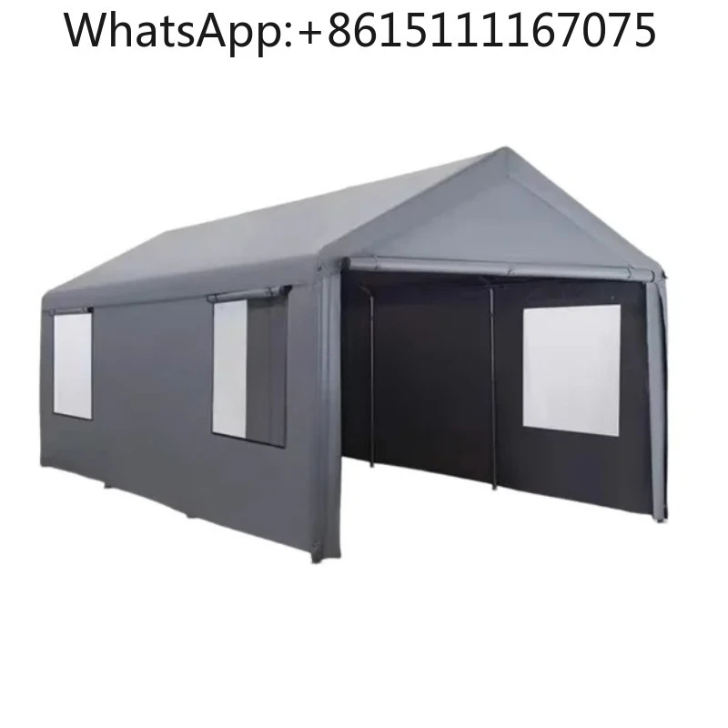 6x3M Heavy Duty Carport Canopy, Portable Garage Shelter Tent with Sidewalls for Vehicle Boat Wedding Party Use