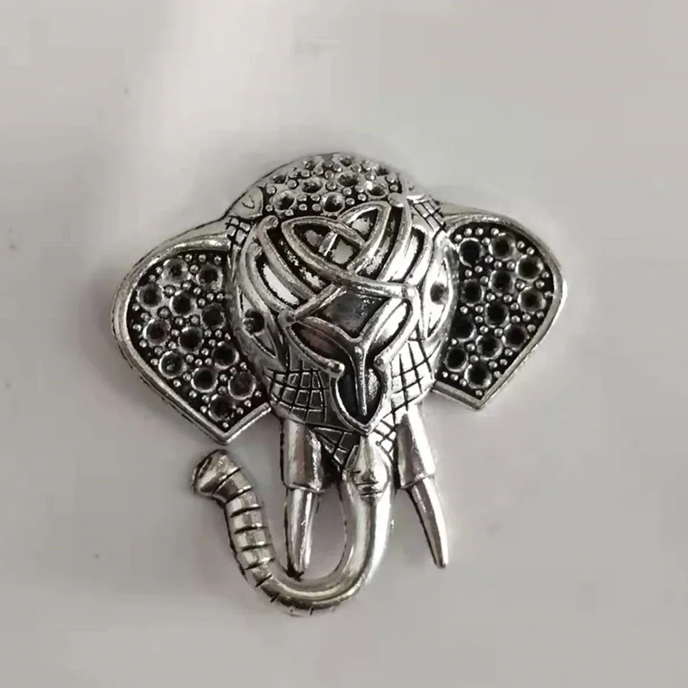 Fashion 3D Patterned Elephant DIY Metal Badge For ZP Kerosene Grind Wheel Lighter Handmade Decor Accessory Smoking Gadgets