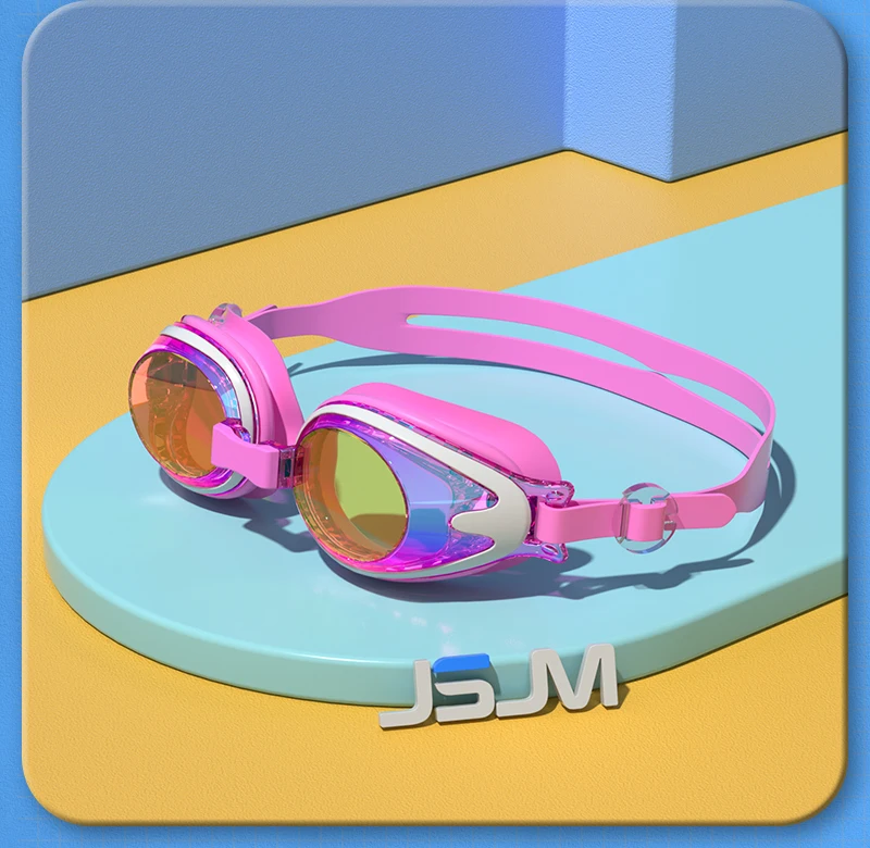JSJM Professionelle Kinder-Schwimmbrille, beschlagfrei, UV-Schutz, wasserdichte Silikon-Schwimmbrille für Jungen und Mädchen, Schwimmbrille, Geschenk – Detail 15