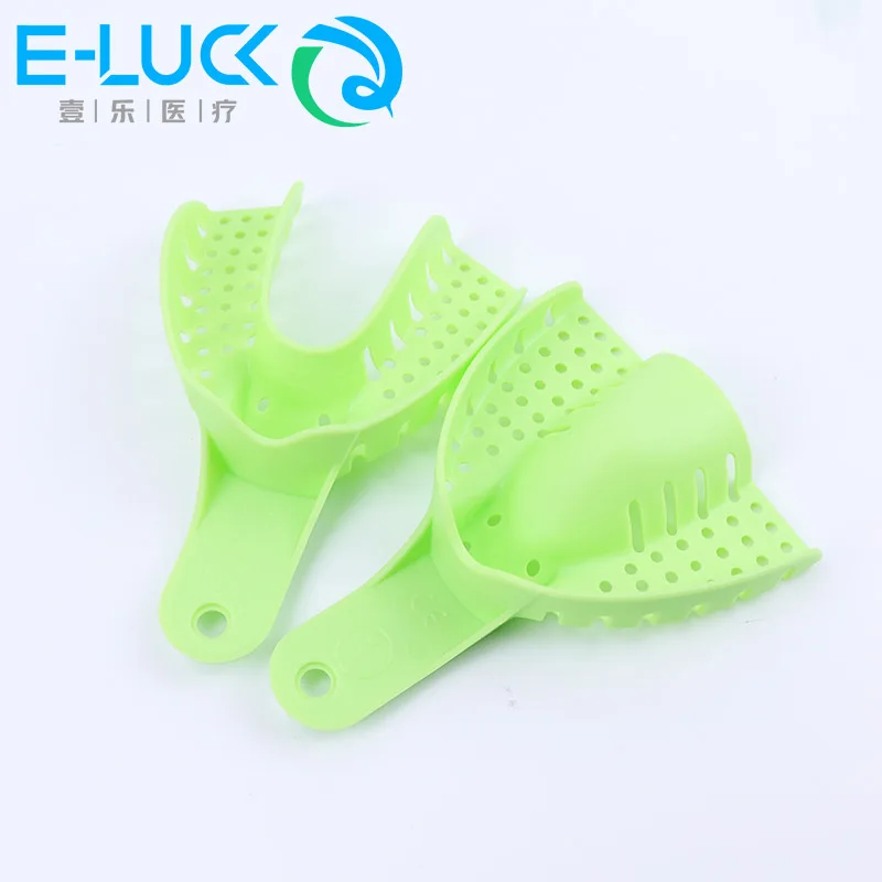 10pcs Dental Impression Trays Plastic Teeth Holders Dentistry Materials Oral Hygiene Clinic Dentist Product Impression Tray