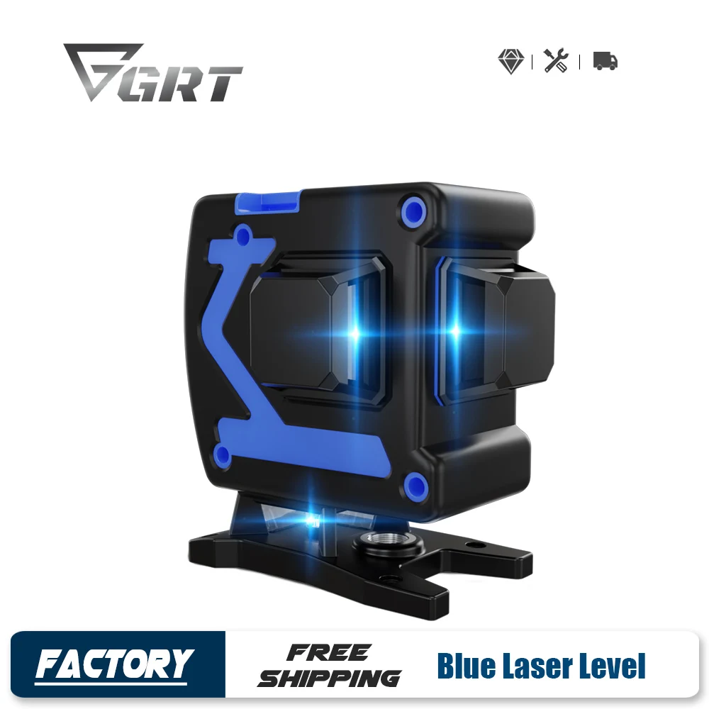 

3D 12 Lines Laser Level Self-Leveling 360 Horizontal And Vertical Cross Blue Laser Beam Lines Nivel láser лазерный уровень