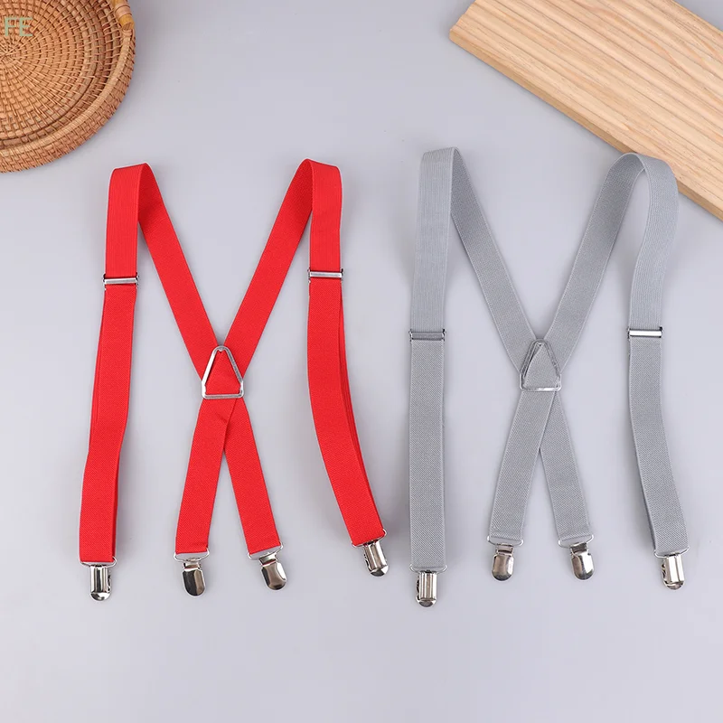 

Elastic Adjustable Suspenders For Adults And Kids - Men Women Braces Suspender Set For Children Boys Girls Wedding Accessories