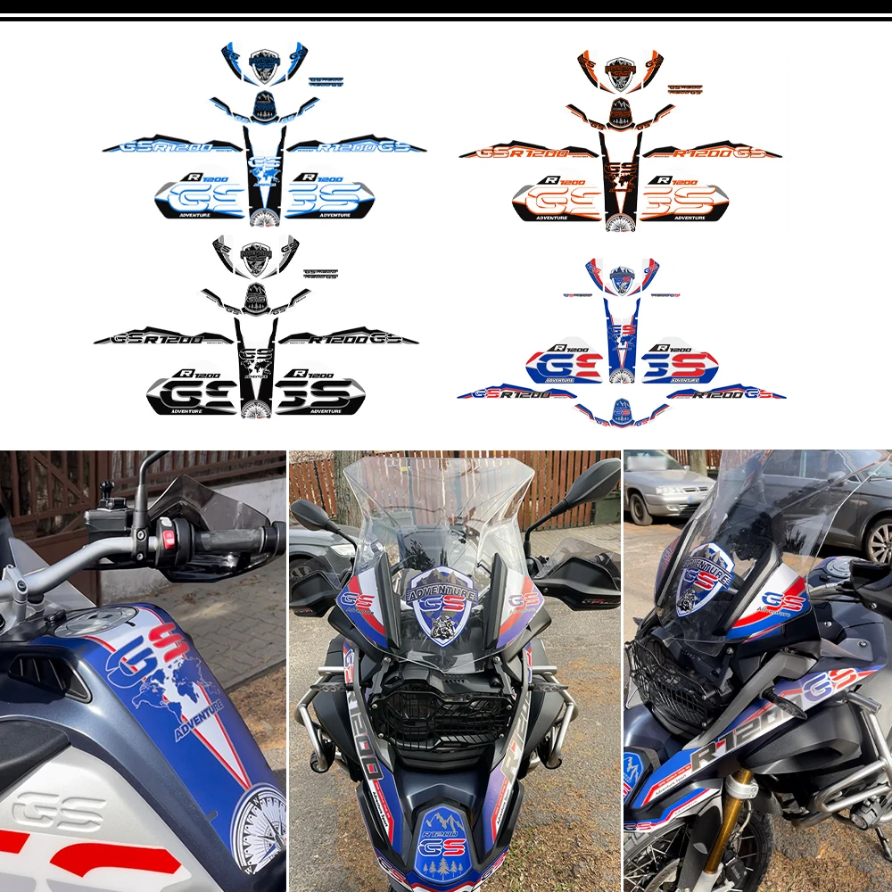 

For BMW R 1200 GS R1200GS R1200 GSA Adventure Motorcycle Protector Tank Knee Pad Grips Gas Fuel Oil Stickers Decals