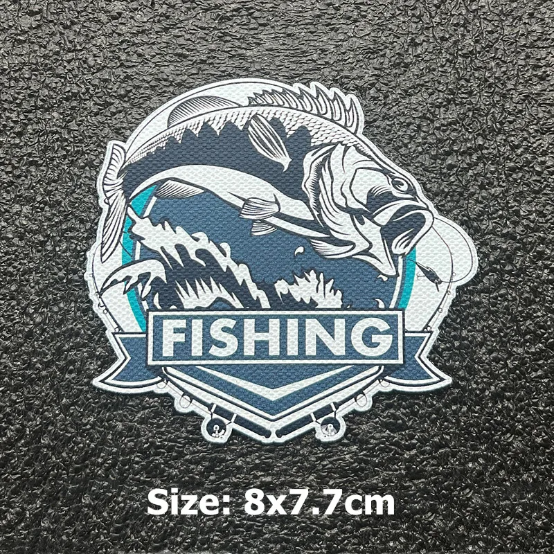 MONSTER QUALITY Fishing Enthusiasts Series Printing Patches Tactical Military Rabbit For Clothing Bag DIY Decoration