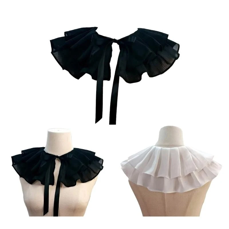 Detachable False Vintage Collar Girls Clothes Accessiory Matching with Shirt or Dress for Lady Girl Half Shirt Collar