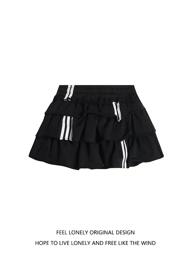 

High Waist A-Line Skirt Women's Spor Sle Feel Lonely Design Summer New Arrival ort Skirts for Young Women