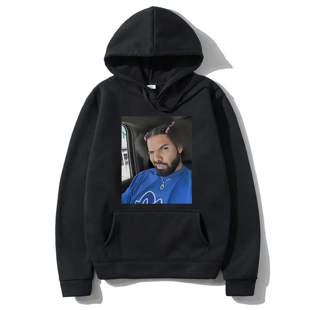 

Rapper Drake Funny Meme Hoodie Men Women's Casual Fleece Cotton Hooded Sweatshirt Men's Vintage Oversized Long Sleeve Hoodies