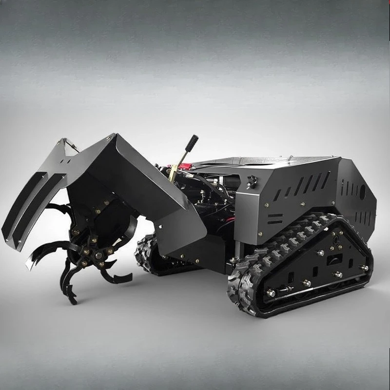 

Micro tiller remote control type floor hoist, trencher crawler type