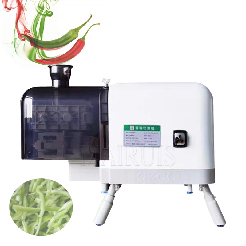 

Commercial Scallion Shredder Cutter Shallots Shredding Machines Electric Green Onions Shred Cutting Machine