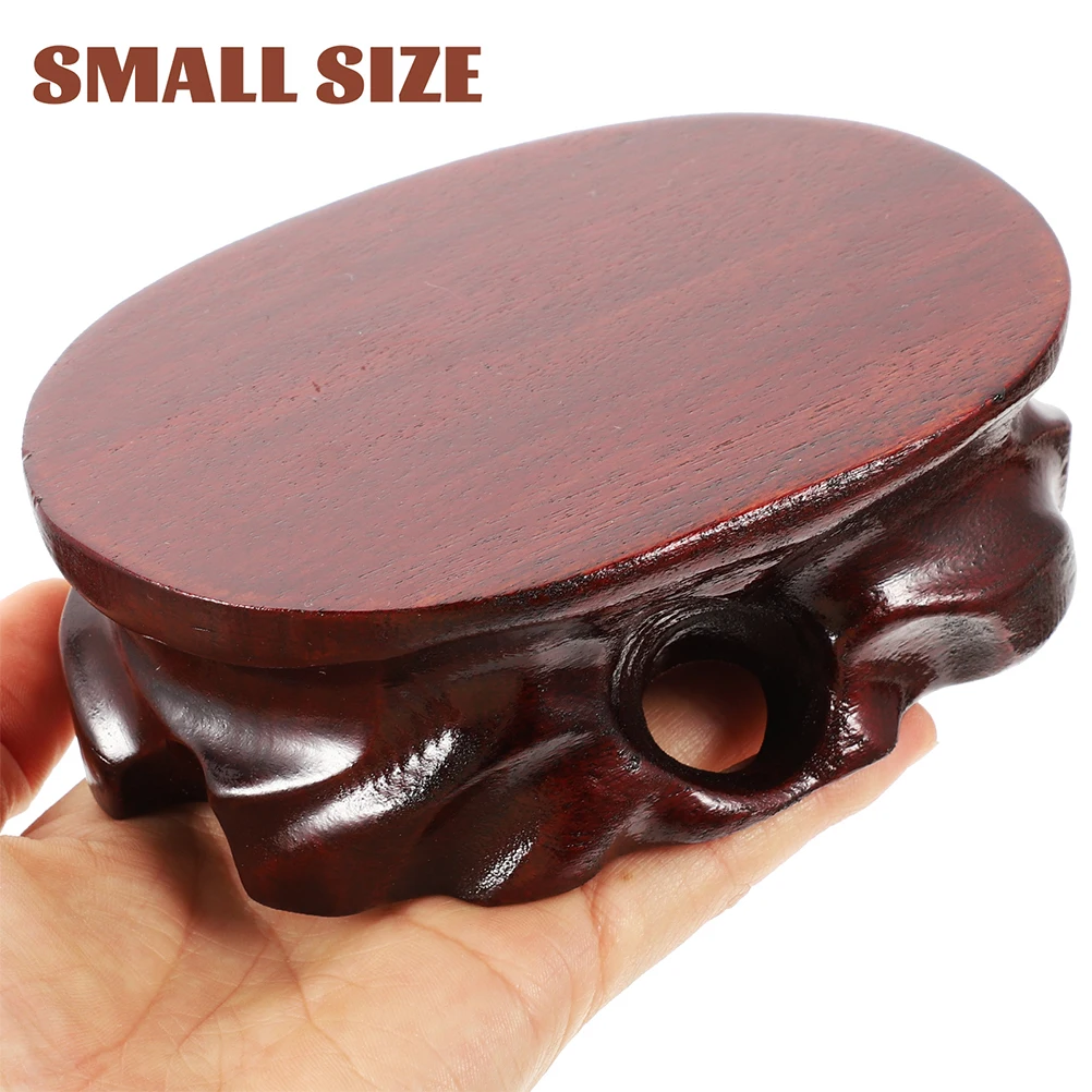 

Wood Display Base for Vase Buddha Statue Teapot 15x11x4 3cm Stable Home Decor Wooden St Craft RisersVintage Style