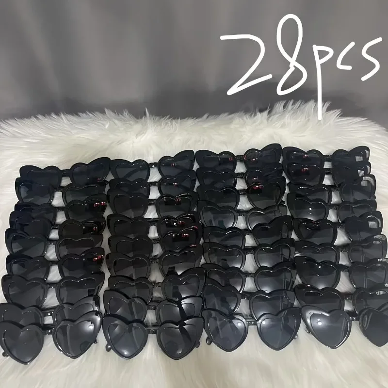 28 Pieces Heart-shaped Glasses The Perfect Gift for Partners and Friends Birthday Presents Halloween and Christmas Supplies