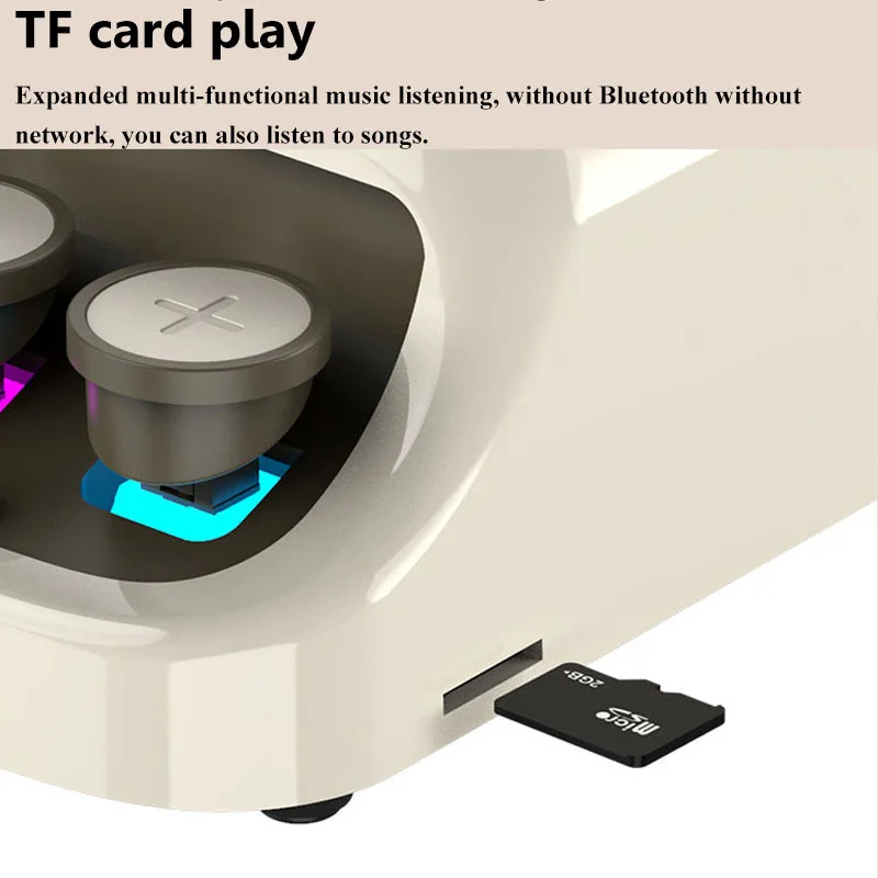 Мини-винтажный Bluetooth-динамик с белым шумом, музыкальная шкатулка для сна с атмосферным светом, машина для ароматерапии, TF-карта, воспроизведение музыки MP3