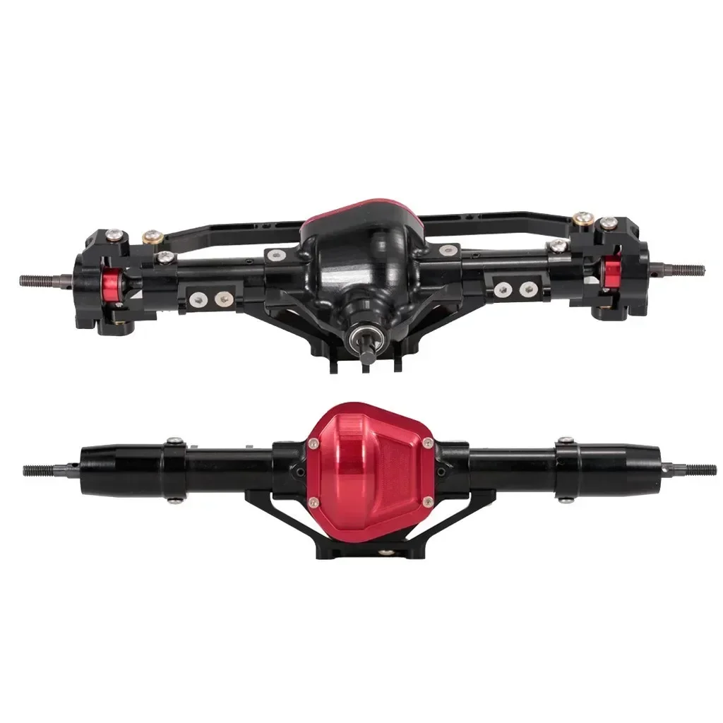Eixo dianteiro/traseiro de carro RC de metal CNC para peças de atualização de carro de esteira rolante Axial SCX10 1:10 RC