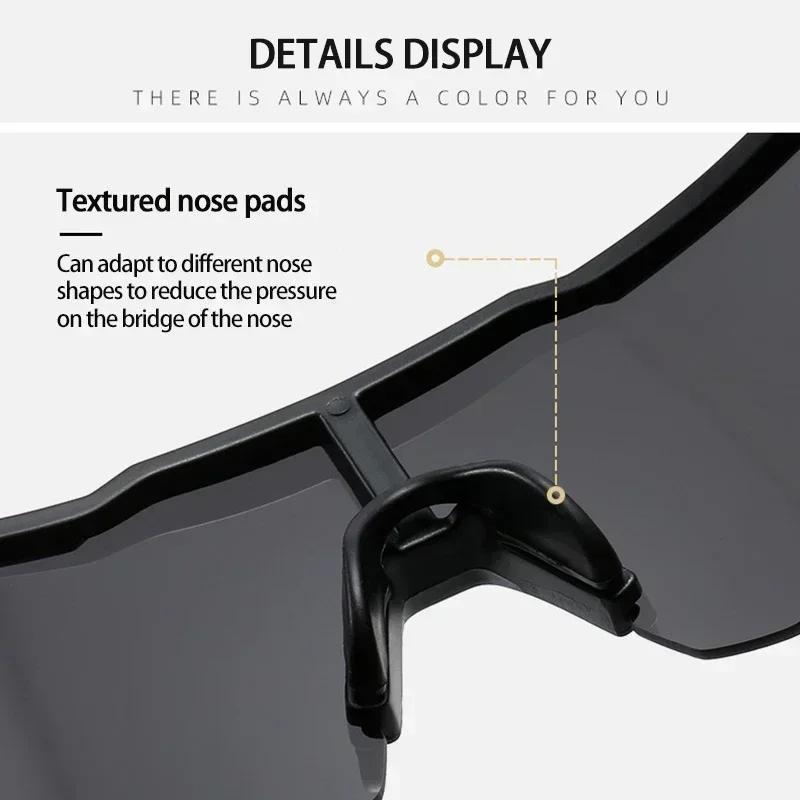 Nuevas gafas de sol para deportes al aire libre para hombres y mujeres, UV400, ciclismo, conducción y viajes, se pueden equipar con caja de tela