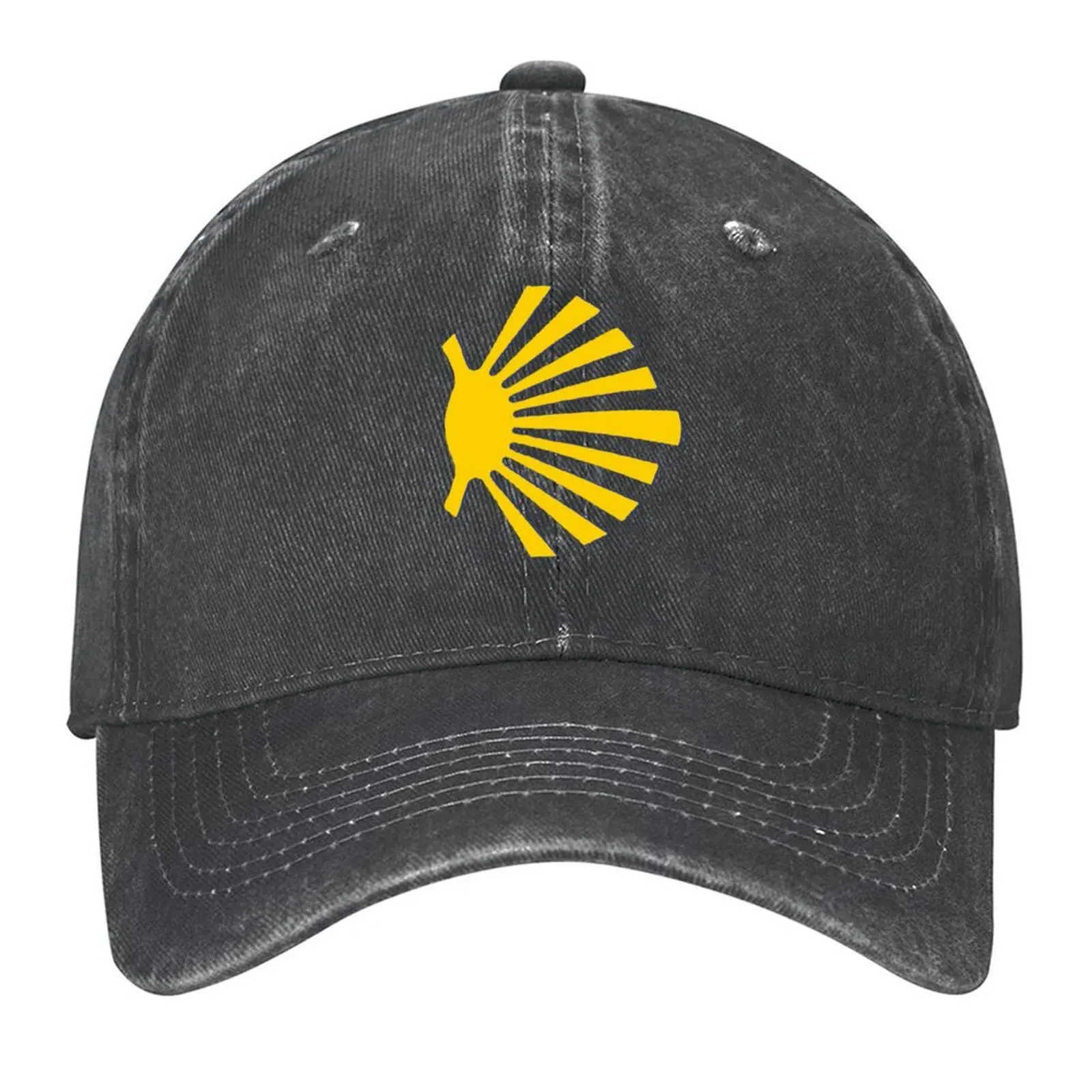 

Camino de Santiago Symbol Large Yellow Scallop Shell Baseball Cap Hip Hop Dropshipping Kids Hat derby hat Mens Hats Women's