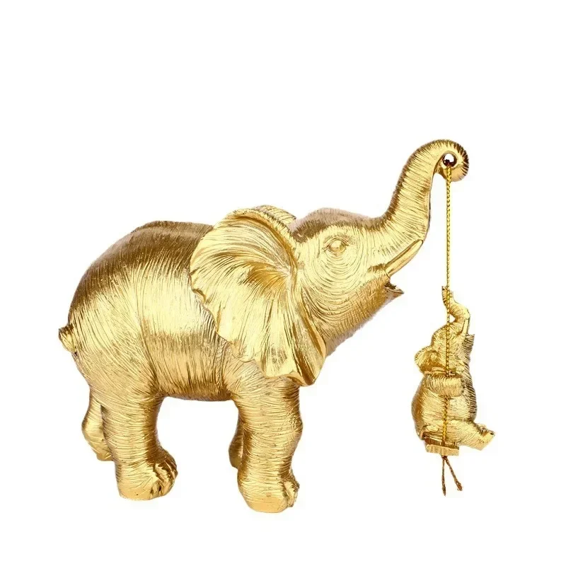 

Nordic Home Decor Elephant Statue Animal Sculpture & Figurine Aesthetic Living Room Ornament Table Decorations Modern Art Crafts