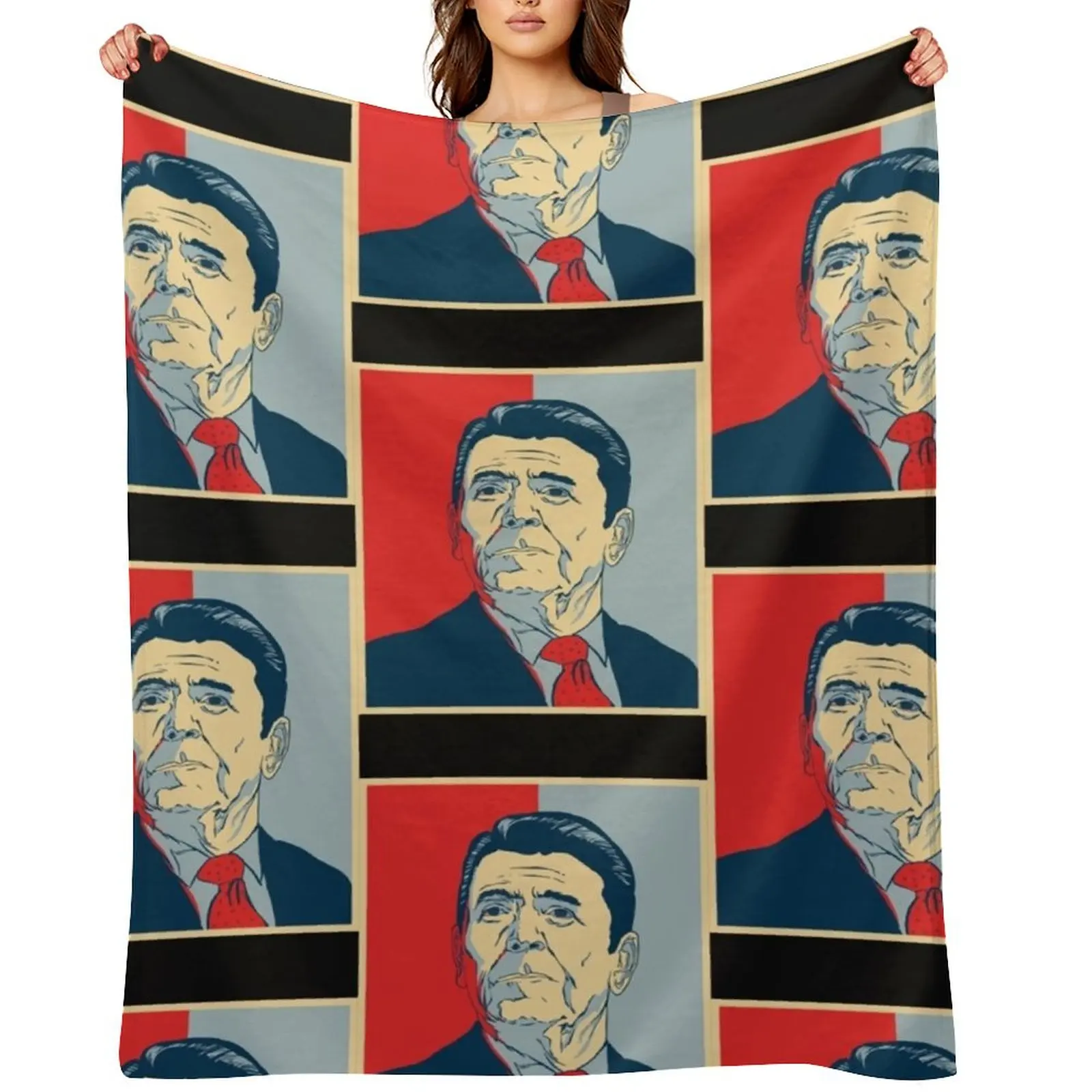 

ronald reagan Throw Blanket Thins heavy to sleep Luxury Brand Tourist Blankets