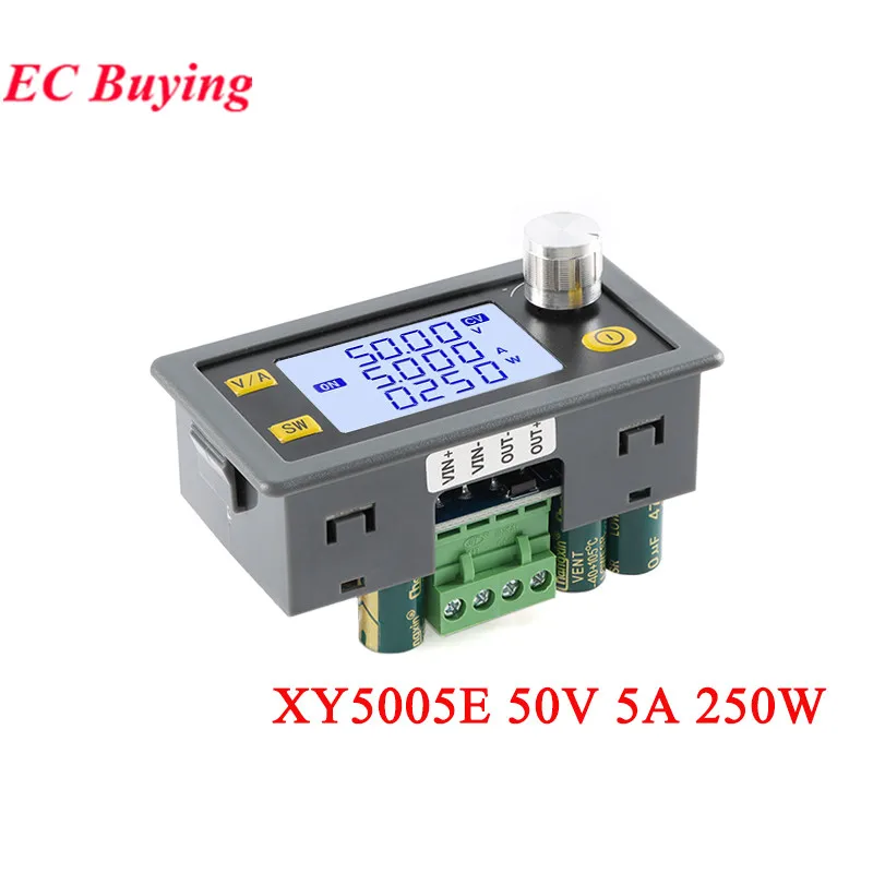 XY5005E XY5008E DC DC Buck Step-down Converter CC CV 6-55V 5A 250W/8A 400W 50V Power Module CNC Adjustable Regulated Laboratory