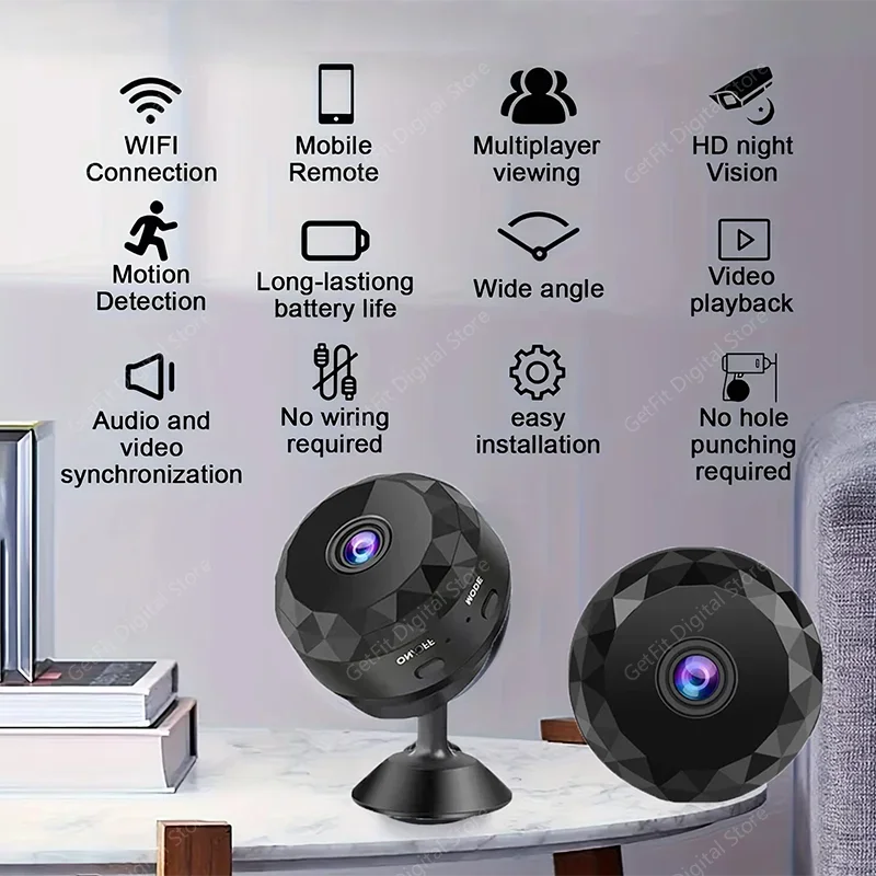 Xiaomi Mini Camera 1080P HD WiFi Wireless Security Camera Security-Protection Voice Video Surveillance Night Version Camcorder