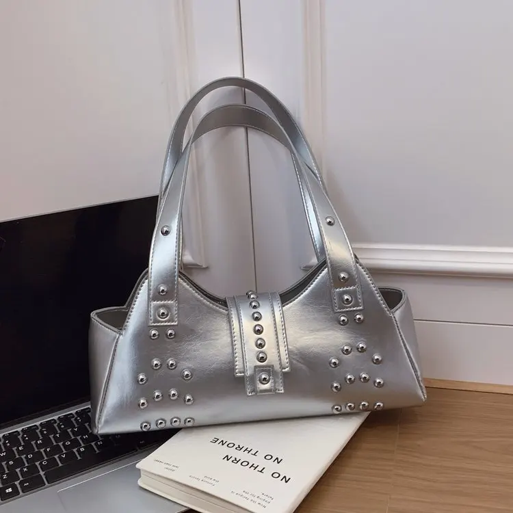 

2026 Autumn New Women's Vintage Underarm Bag, Adjustable Top Handle Shoulder Bag, Casual Chic for Work Commute & Daily Use