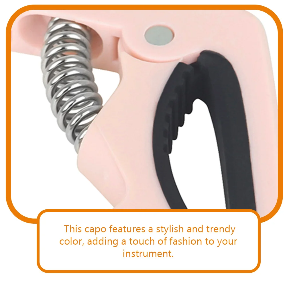 

Capo Electric Guitar Accessories Adjustable and Tuner Pink Classical Acoustic Women's