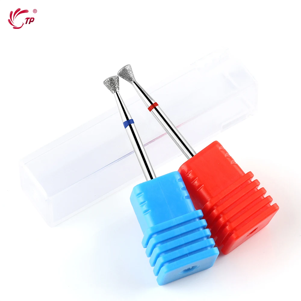 TP 1Pc Diamond Nail Drill Bit Rotary Milling Cutter Manicure Pedicure Cuticle Clean Nail Files Electric Polish Accessories Tools