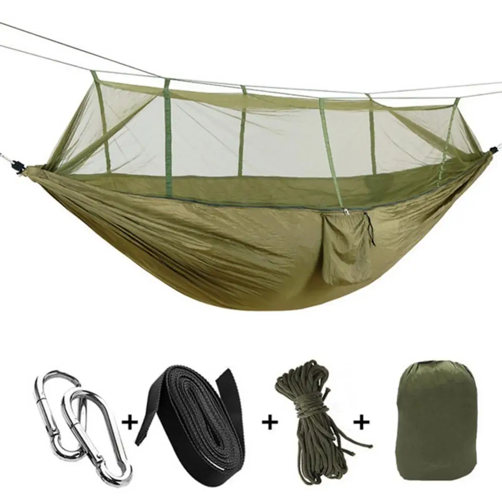 

Portable Camping Jungle Outdoor Swing Hammock Mosquito Net Sleeping Hanging Bed