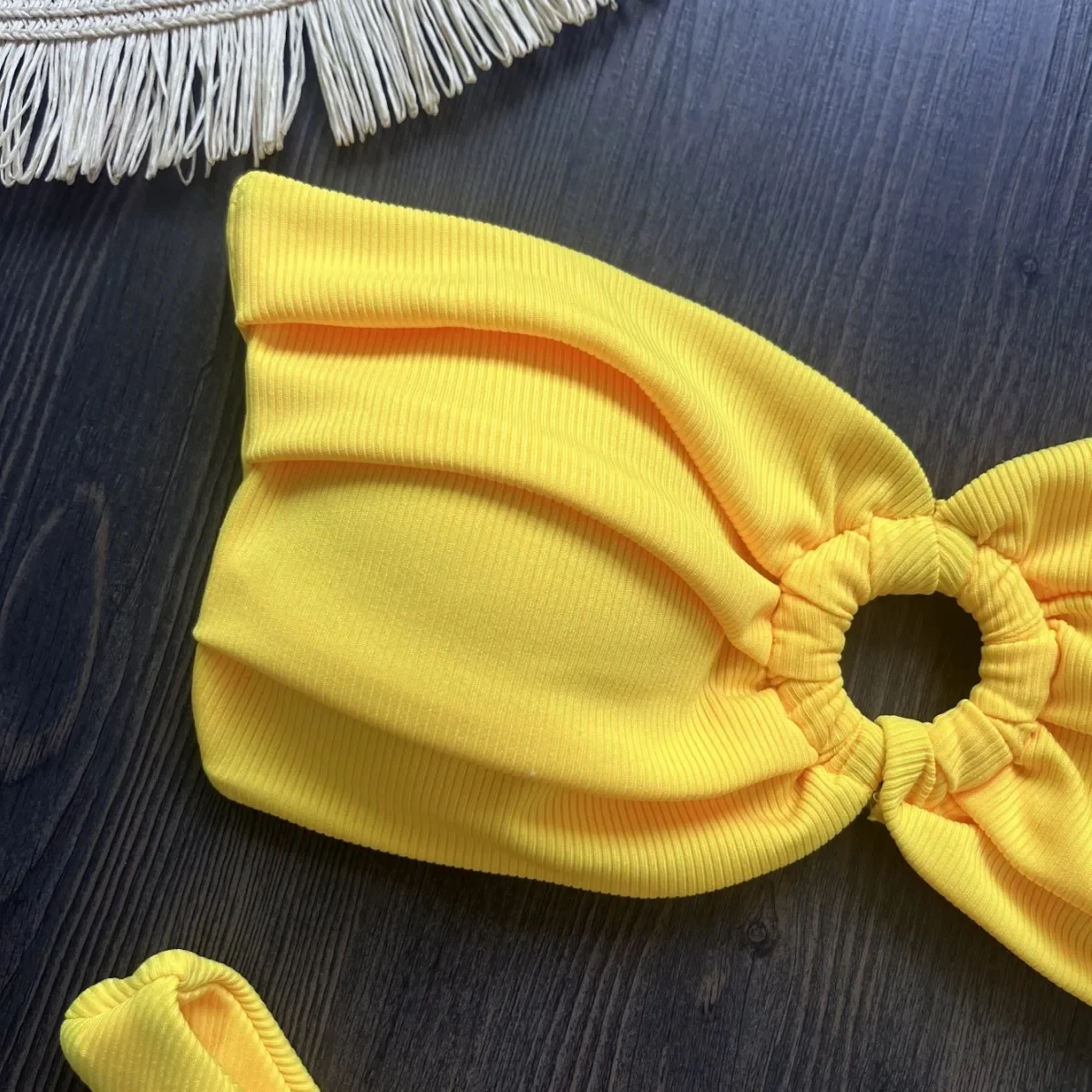 مطوي العصابة عالية قطع البرازيلي بيكيني النساء ملابس السباحة الإناث قطعتين مجموعة البكيني الاستحمام ثوب السباحة السباحة