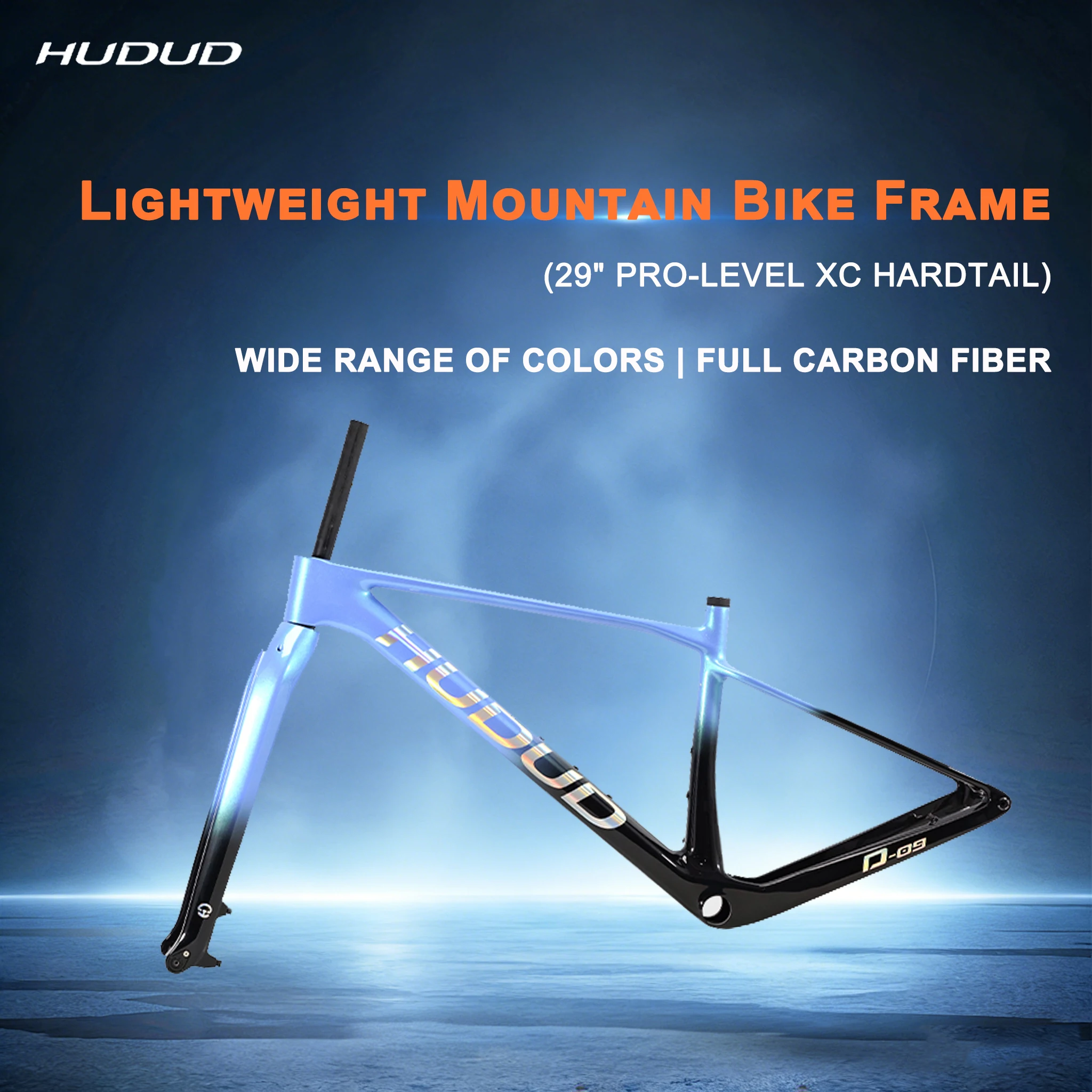 

Hudud M09-1 Carbon Mountain Bike Frame & Fork | 29’’ XC Hardtail | Internal Cable Routing | 148X12mm Thru Axle | MacaronFinish