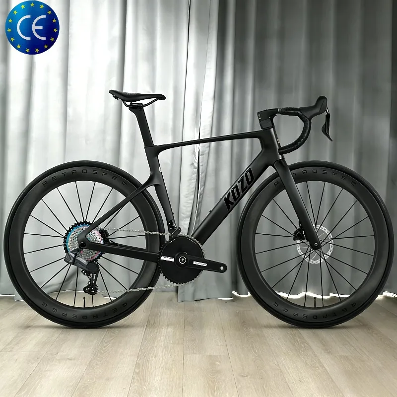 

700C 105 Carbon Fiber Aero Road Bike Hydraulic Disc Brake Racing Bicycle For Men Women Adult Road Racing Cycling Outdoor Sports