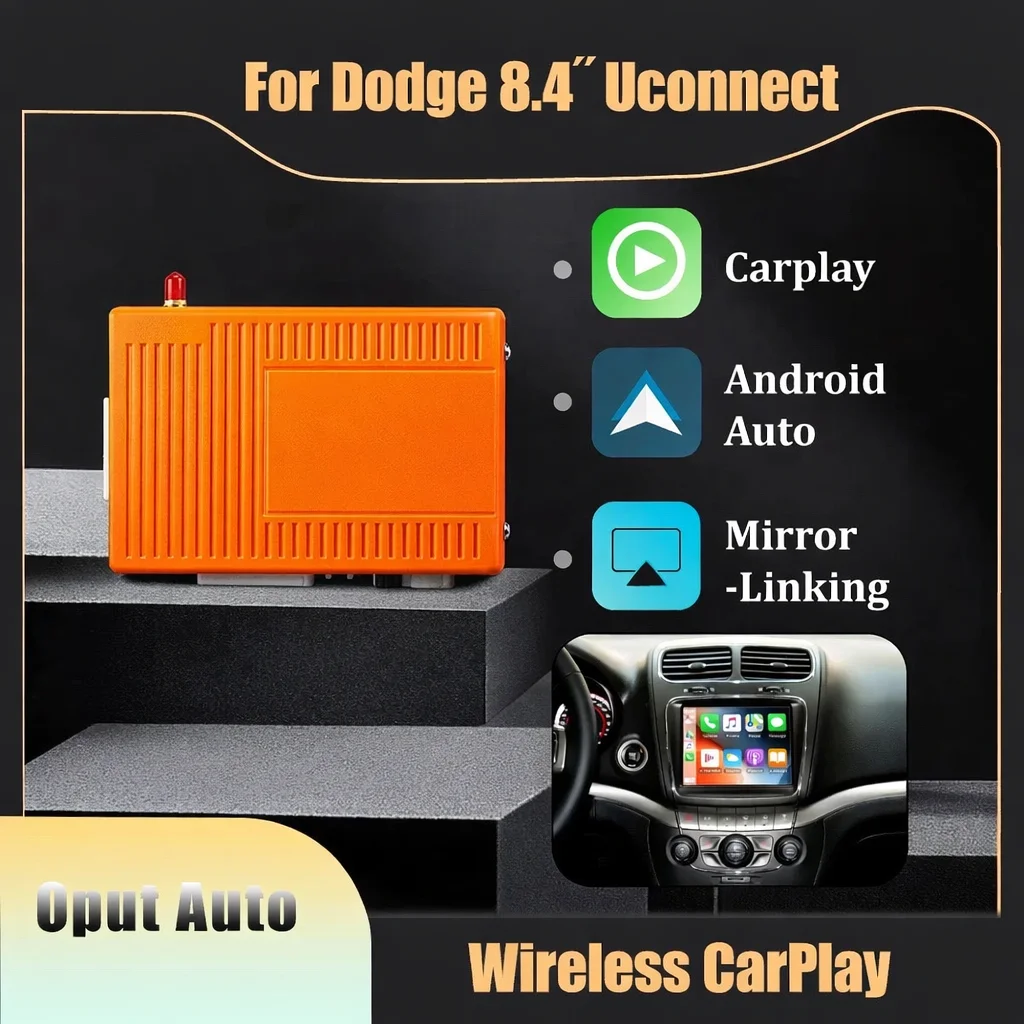 

Беспроводной комплект Apple CarPlay для Dodge Uconnect 8.4" Charger: CarPlay-модуль, Mirror-Link, камера заднего вида, блок для дооснащения