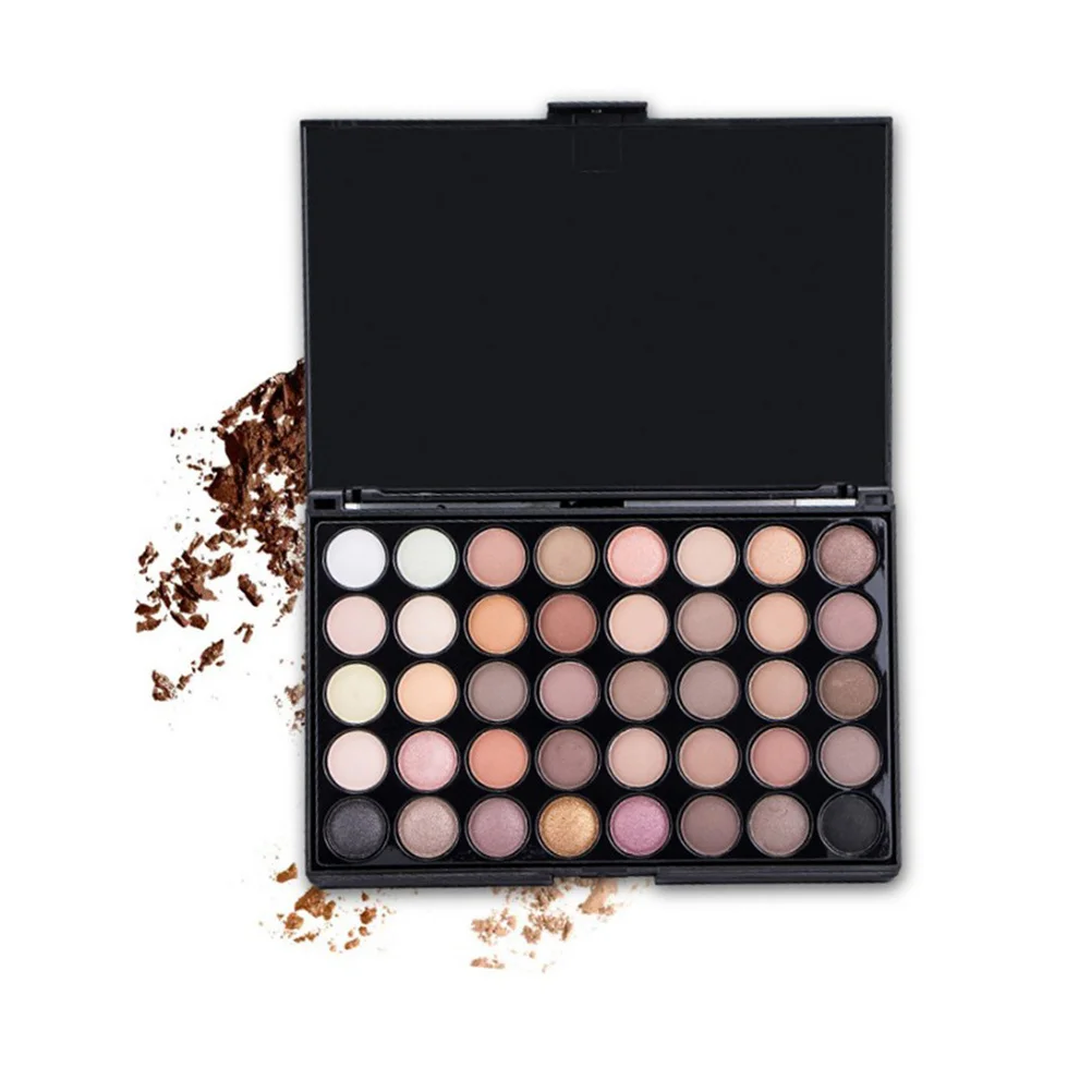 Lidschatten-Palette, hochpigmentiertes, mattschimmerndes Make-up für tägliche rauchige Augen, Lidschatten-Palette mit langem Finish