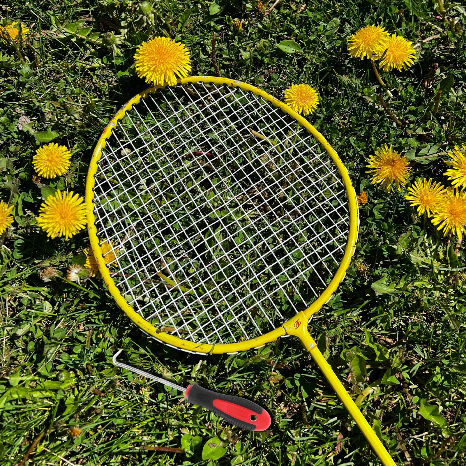 

Badminton Tennis Stringing Hook Racket Threading Tool Wire Pulling Plastic Handle Sports Equipment Repair Durable Design