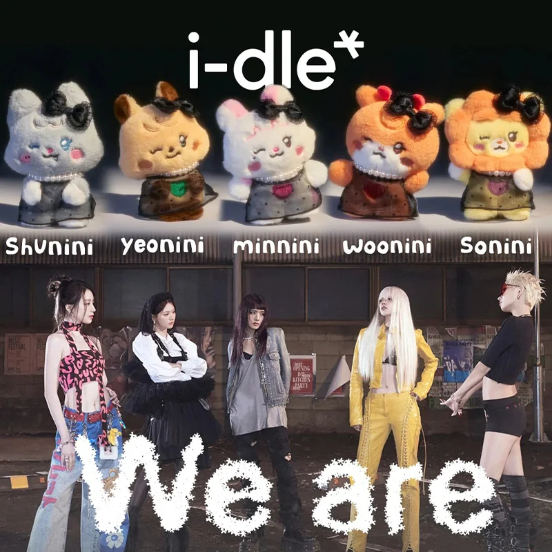 

Коробка с маленькими карточками, плюшевый брелок для ключей G I Dle Kpop Gidle, брелок для ключей Gidle, плюшевая кукла, брелок для ключей с мягкими животными, кольцо в подарок