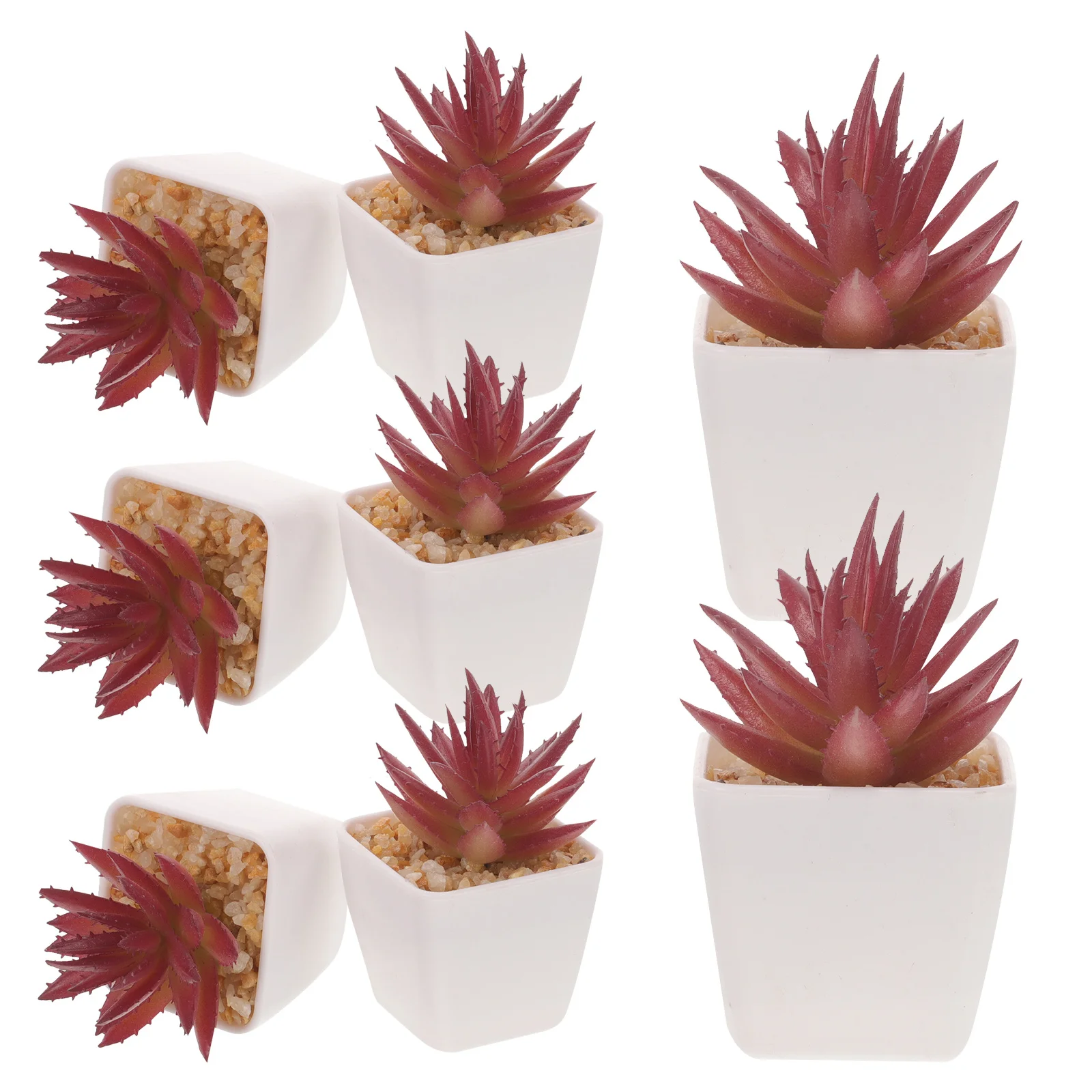

10Pcs Artificial Mini Succulent Plants Small Realistic Faux Tiny Potted Decor Perfect for Office Home Garden Tabletop