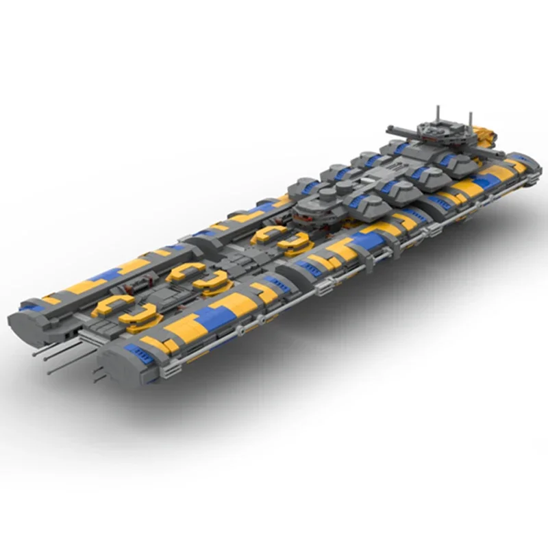 Modelo de navio de guerra espacial moc tijolos de construção o.r.e tecnologia de navio de mineração blocos modulares presentes brinquedos de natal conjuntos diy montagem