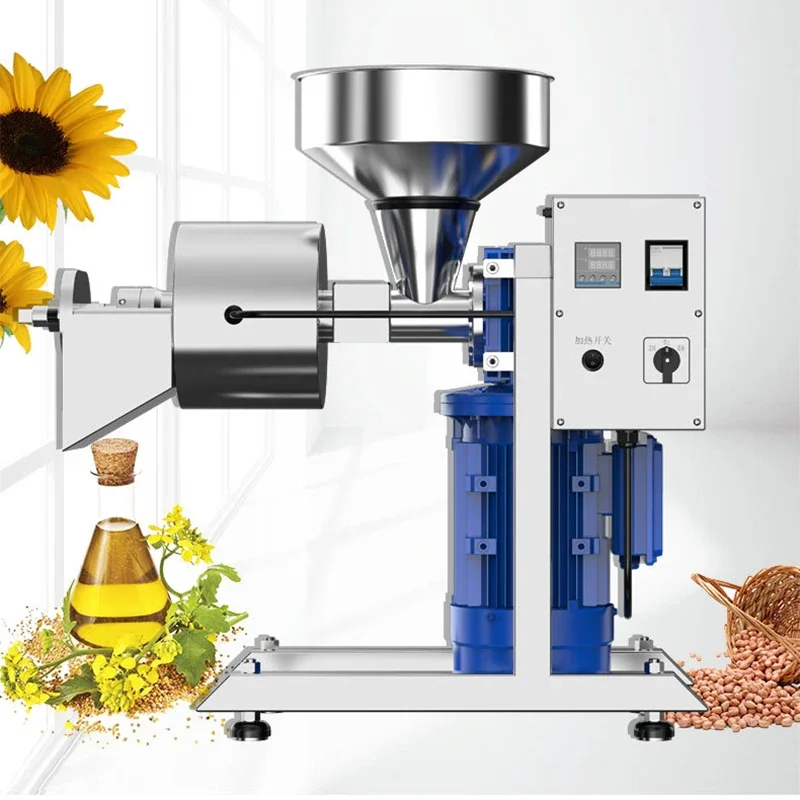 

Commercial Oil Press Automatic Intelligent Sunflower Seed Vegetable Seeds Peanut Sesame Walnut Electric Kitchen Oil Extractor