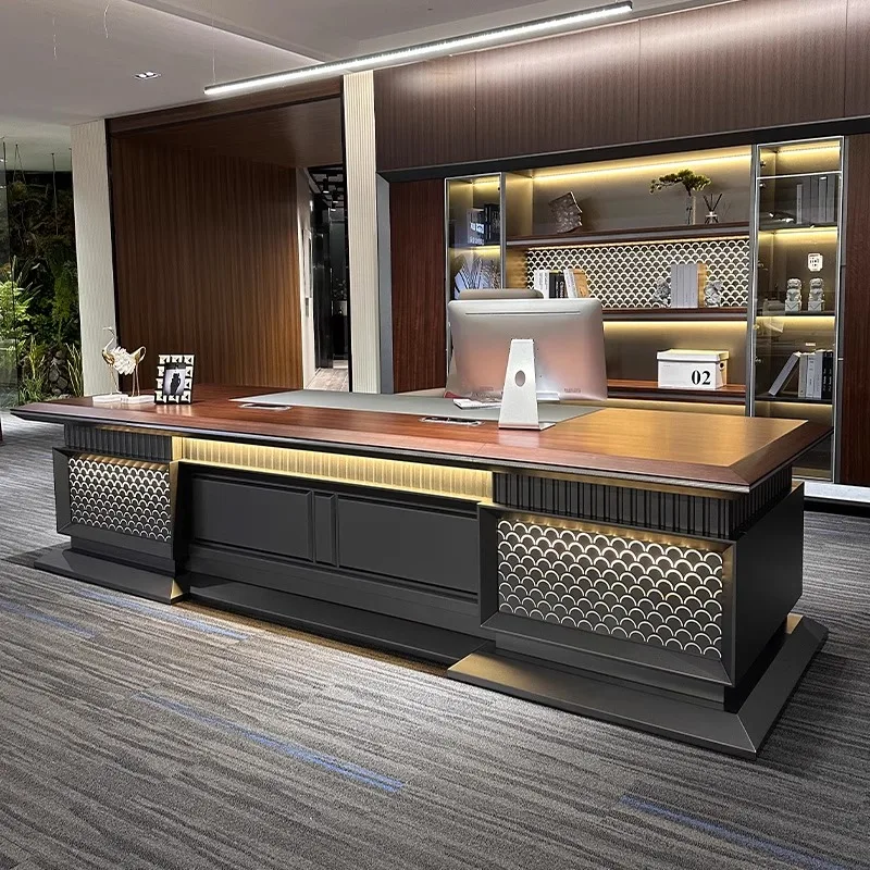 IY* l Manager Ceo Office Desk Luxury Modular Office Furniture Desk Modern Design Office Table and Chair Set Executive Desk