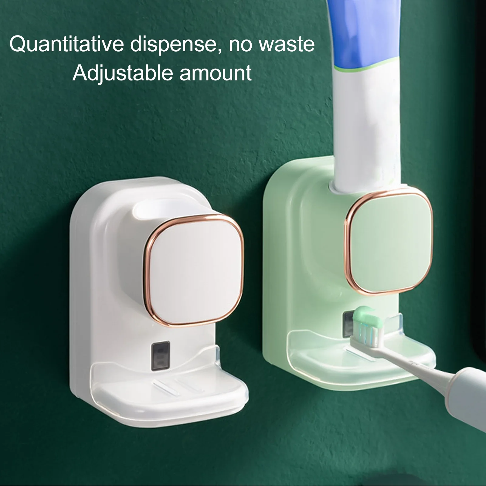 ZK30 Automatic Toothpaste Dispenser Wall Mount USB Powered Easy Install Electric Toothpaste Squeezer for Kids Family Bathroom Bl