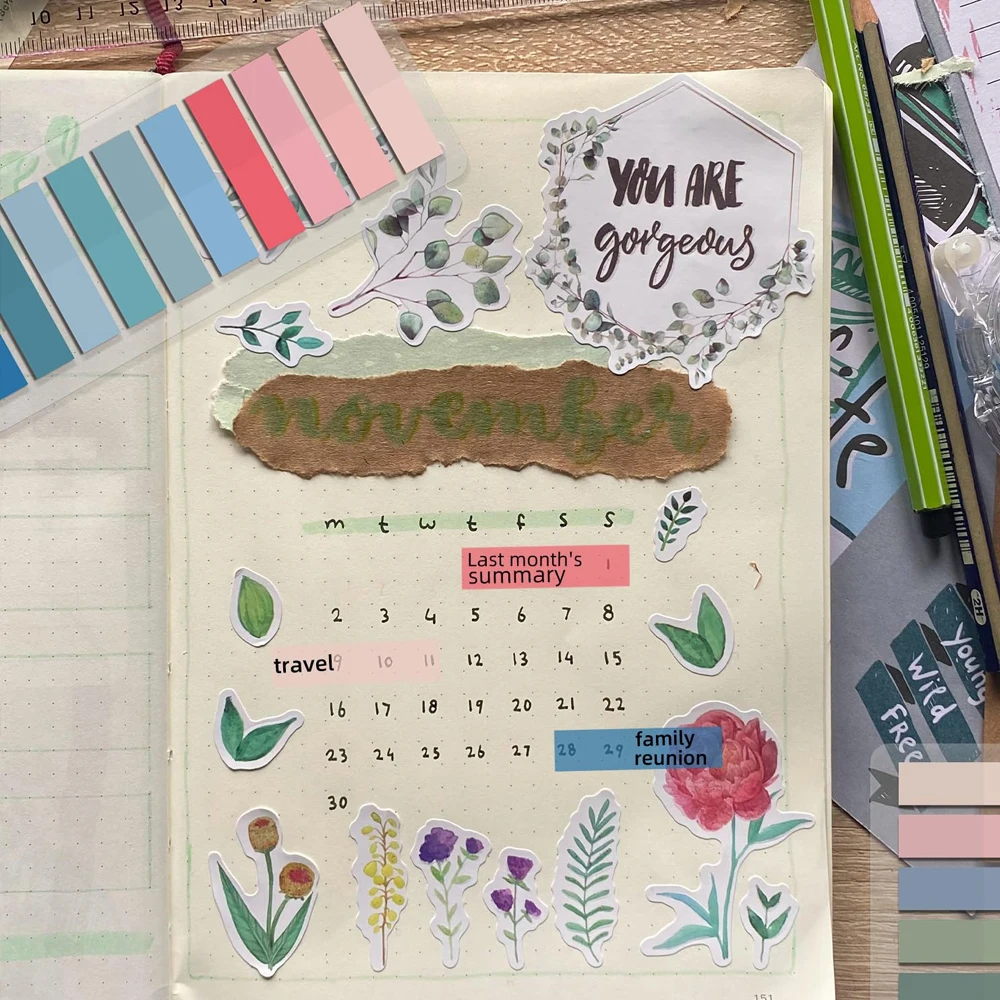 200-14400Sheets Transparent Index Creative Memo Pads Sticky Note Book Tabs Office School Stationery Self-Adhesive Stickers