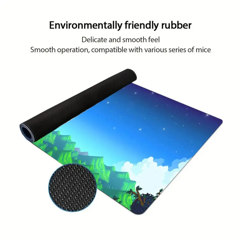 Large Stardew Anti-slip Mats Desk pads Gaming Mouse pad Speed Rug Game Table Mats Anime Keyboard MousePad For Office home