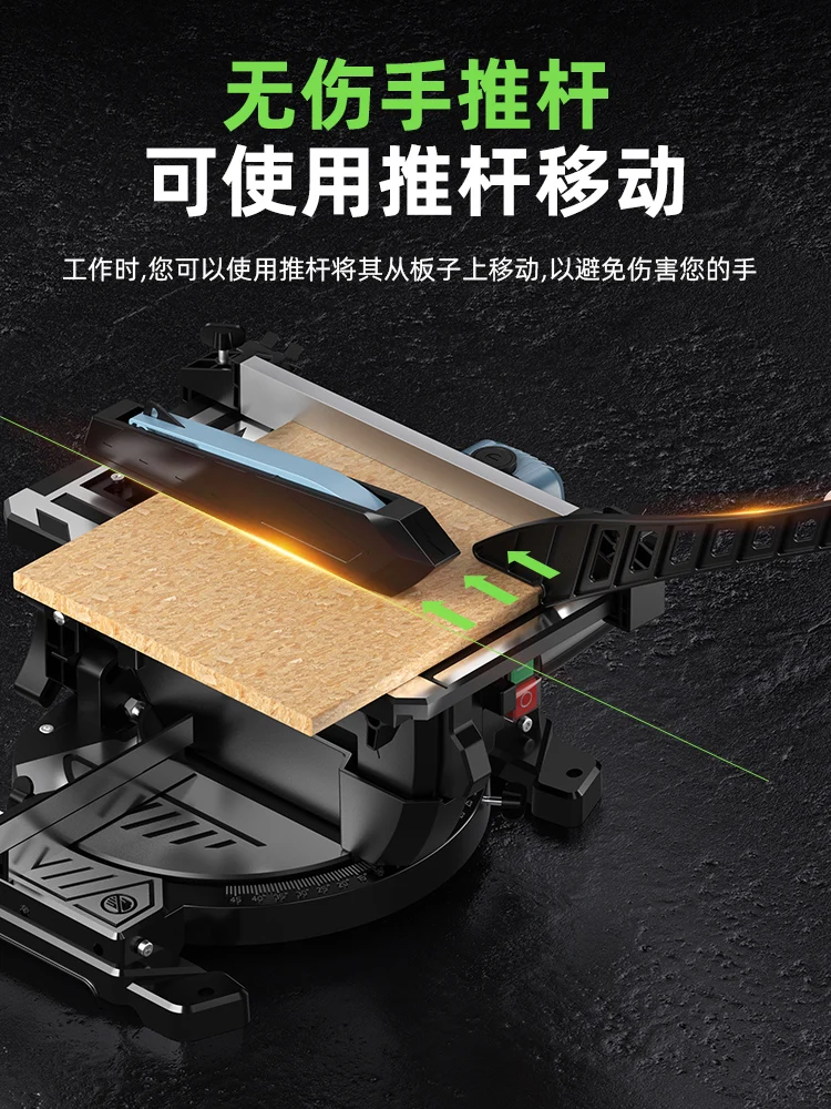 Imagem -04 - Serra de Mitra de Dupla Finalidade Mitre Saw Composto Máquina de Corte Multifuncional Serra de Mesa para Madeira Máquina Entalhadora 45 Graus
