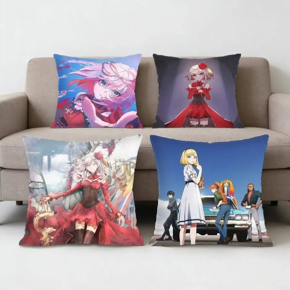 Takt OP Destiny Pillow Case Anti-dustmite Pillowcase Invisible zipper silky Sofa cushion cover for bedroom