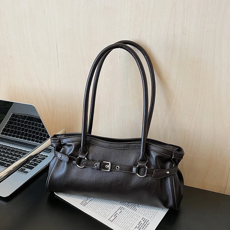 

2025 Edgy Vintage Underarm Bag, Autumn Winter Shoulder Purse for Women, Textured Crossbody Tote, Minimalist Day to Night Bag